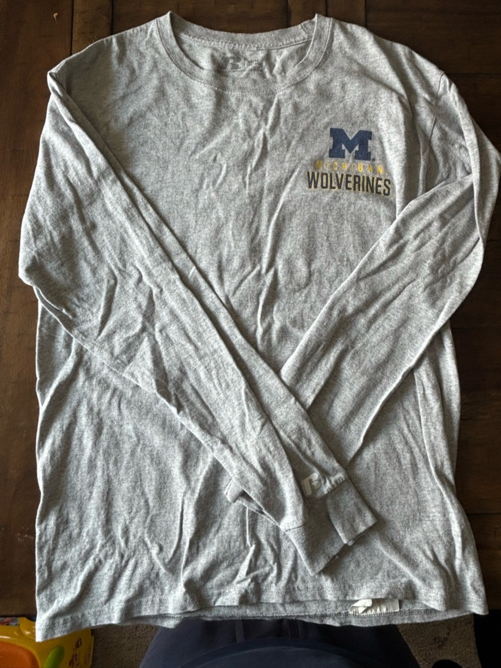 University of Michigan Wolverines Gray Long Sleeve Tee